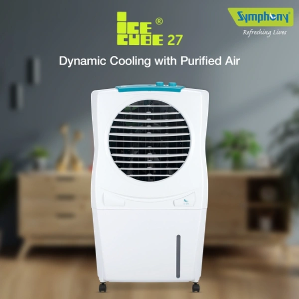 Symphony 27 L Room/Personal Air Cooler - 27 Litre, White